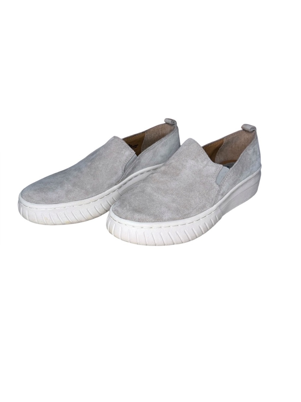 Sofft suede leather slip on sneakers